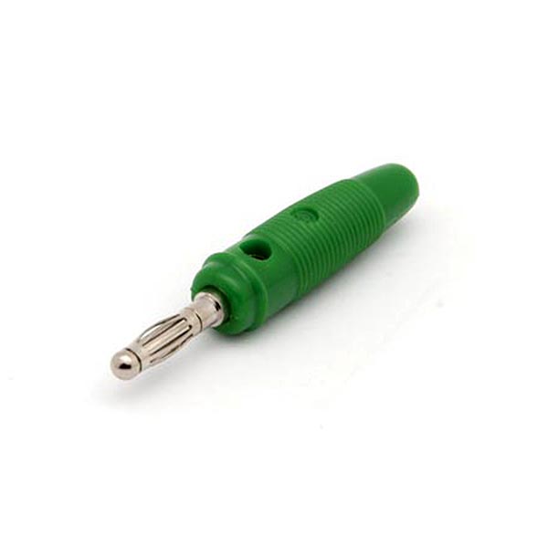 Banana 4mm Verde Flexible 24A 30VAC-60VDC