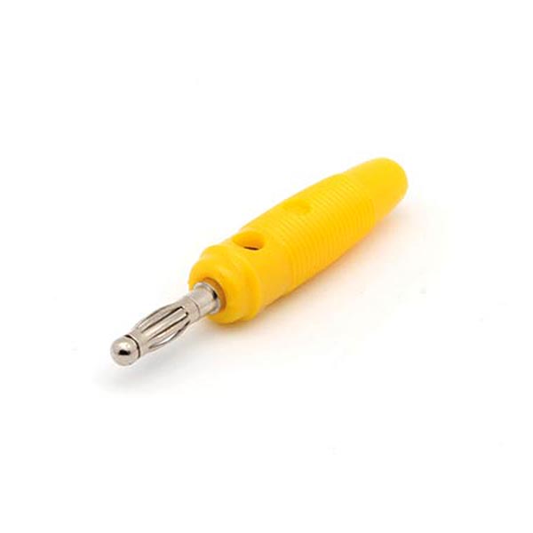 Banana 4mm Amarilla Flexible 24A 30VAC-60VDC