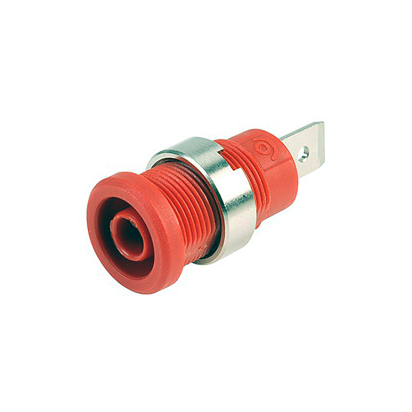 Hembrilla de Seguridad 4mm Roja PJP 36A 600V
