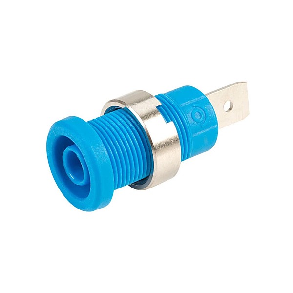 Hembrilla de Seguridad 4mm Azul PJP 36A 600V