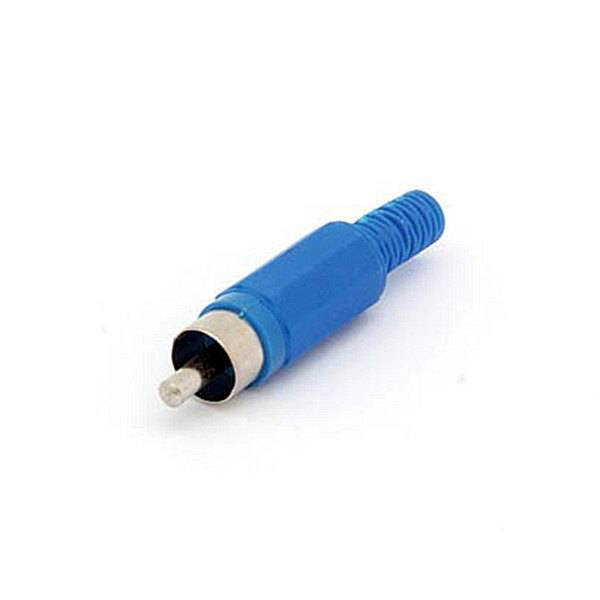 Conector RCA Macho Azul