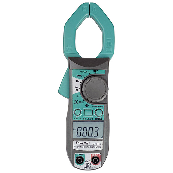PINZA AMPERIMÉTRICA MULTIFUNCIÓN 400A AC/DC MT-3109