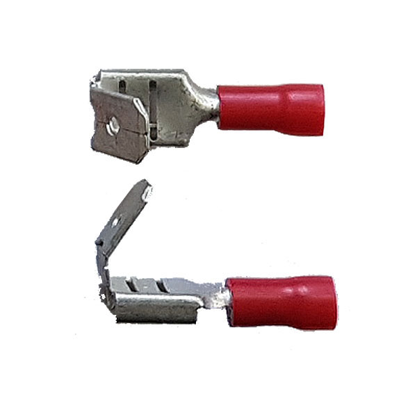 Faston Mixto 6,3mm Pre-Aislado Rojo 0,25-1,65mm2