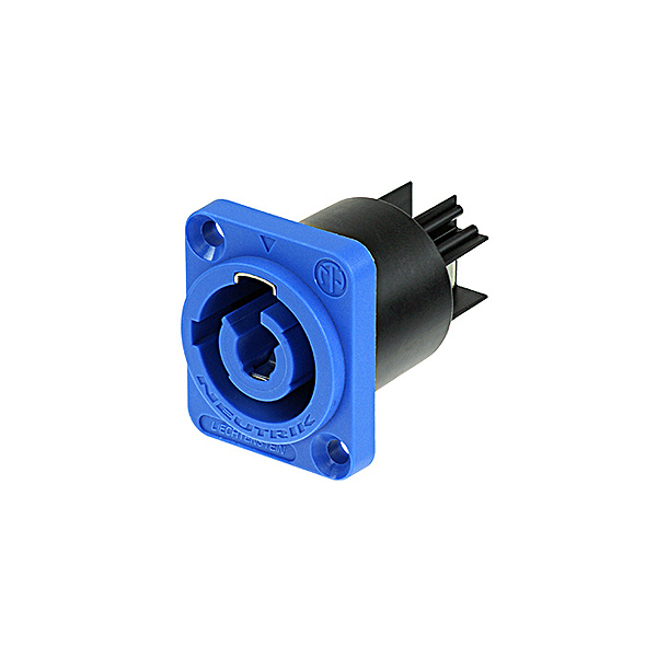 Powercon Chasis Entrada NAC3MPA Azul Neutrik