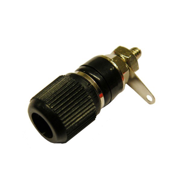 Borne 4mm Negro 30Vac-60Vdc 24A