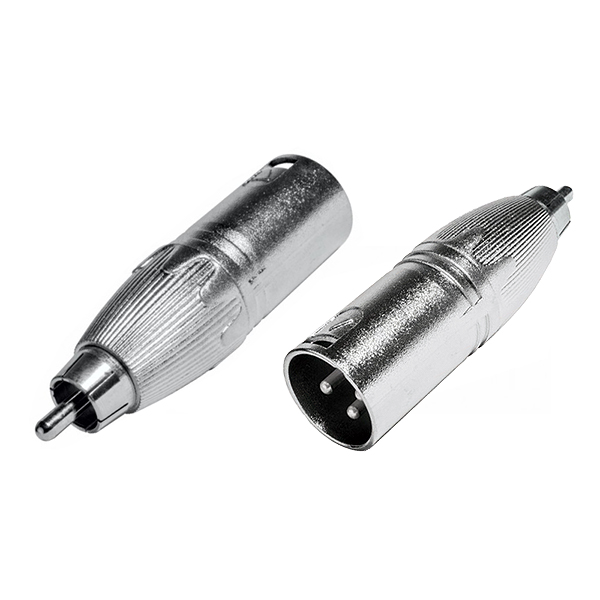 Adaptador XLR3 Macho/RCA Macho
