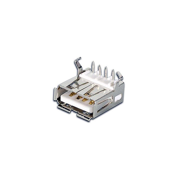 Hembra USB TIPO A PCB ACODADO