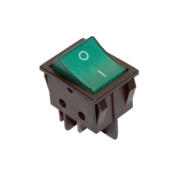 11405ILV Interruptor 2C 2P Off-On Luminoso Verde