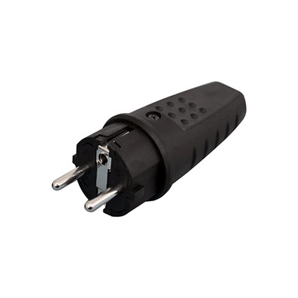 Clavija Schuko Macho Goma IP44 16A 250V