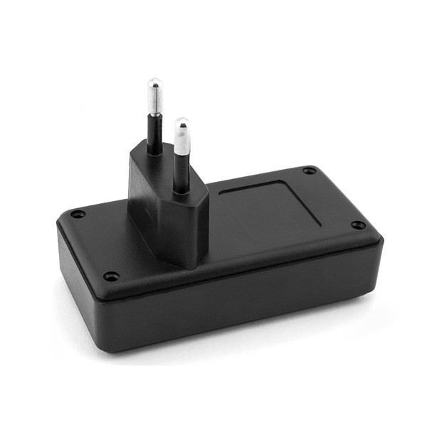 PP053N CAJA CONECTABLE DE ABS NEGRO (RAL 9005) IGNÍFUGO  78x40x21mm