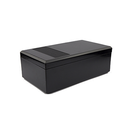 PP060CN CAJA CON VENTILACIÓN DE ABS NEGRO (RAL 9005)  200x112x71mm