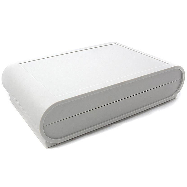 PP070L CAJA DE SOBREMESA DE ABS GRIS CLARO (RAL 9002) CON IP65  218x140x55mm