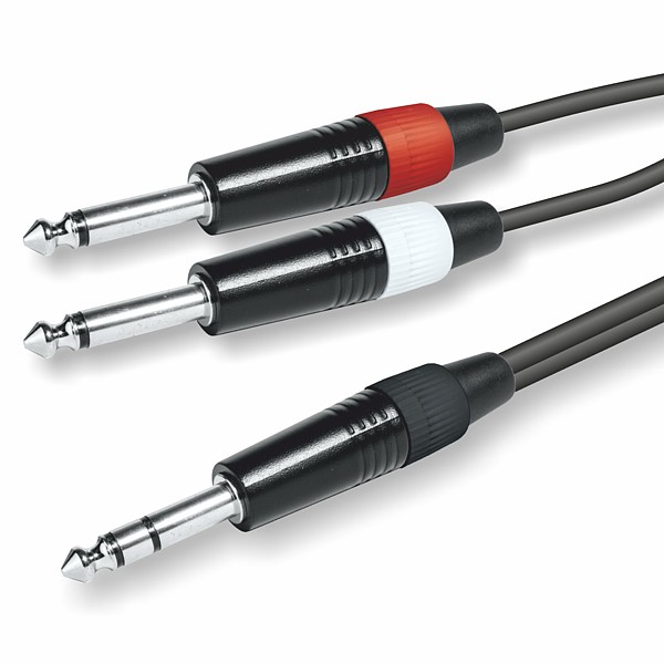 Cable de Sonido Profesional JACK6,3St-2 JACK6,3Mo 3mt