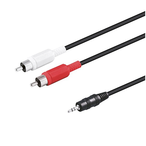 CONEXION JACK3,5ST/2RCA 5MT AUDIO