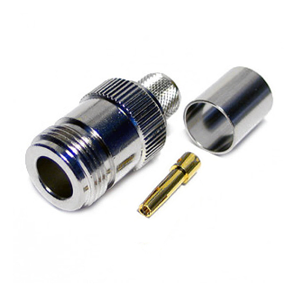 Conector N Hembra RG213 Crimpar