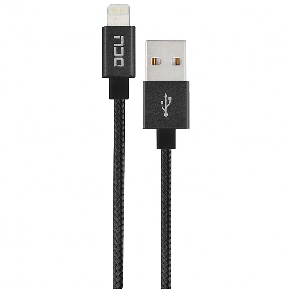 Cable Lightning - USB Aluminio Negro 1m