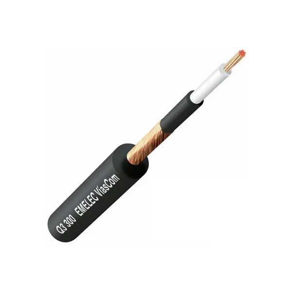 Q3-300 Cable Microfonico 1x0,22mm2 negro (100mts)