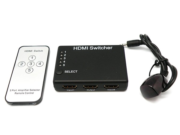 SELECTOR HDMI 5 ENTRADAS 1 SALIDA IR 4009