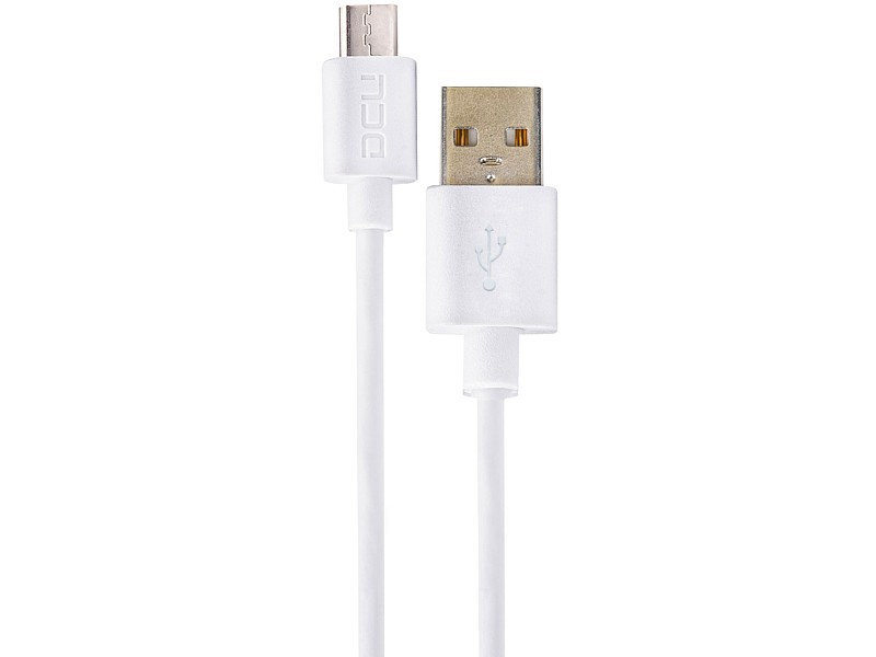 Cable Micro USB - USB Blanco 1mt