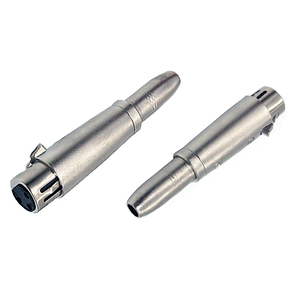 Adaptador XLR3 Hembra/Jack6,3St Hembra