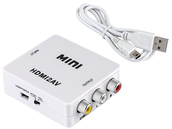 Convertidor HDMI a Video compuesto + audio 3 RCA