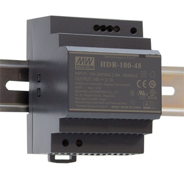 HDR-100-24N FUENTE CARRIL DIN 24VDC 100W