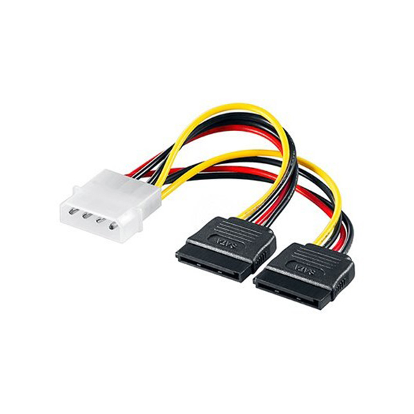 CABLE ALIMENTACION MOLEX 4C a 2x SERIAL ATA 15C