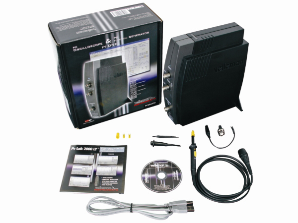 OSCILOSCOPIO 2 CANALES PARA PC USB + GENERADOR PCSGU250