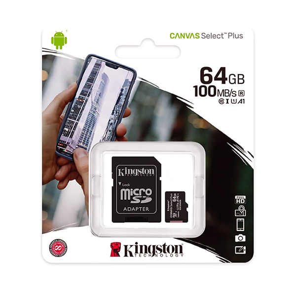Tarjeta microSD XC 64GB CLASE 10 + ADAPTADOR