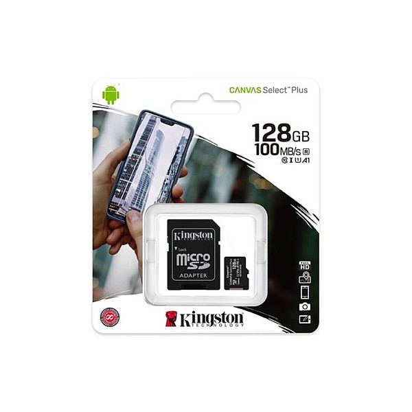 Tarjeta microSD XC 128GB CLASE 10 + ADAPTADOR