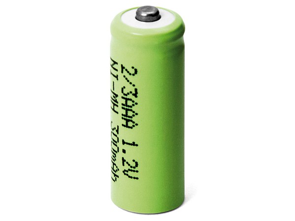 Pila Recargable 2/3AAA Ni-Mh 400mA 11,0x28,5mm