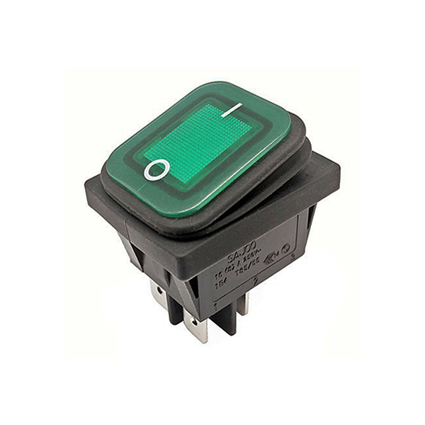B4MASKV Interruptor Luminoso Estanco Verde