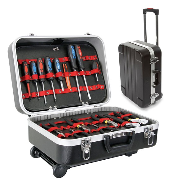 1819-T1 MALETA TROLLEY DE HERRAMIENTAS DE ABS 455 x 335 x 190 mm