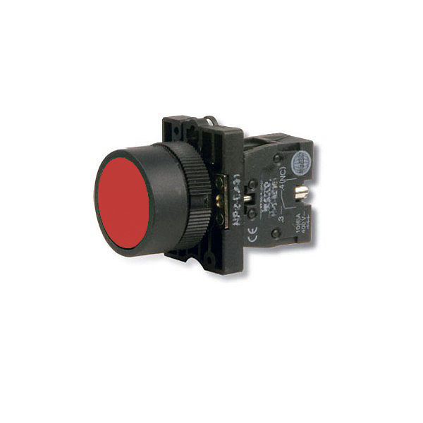 PUL618RS-NC Pulsador ON-(OFF) 10A/250V M22 Rojo