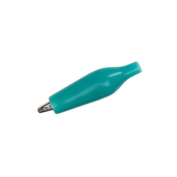 Pinza Cocodrilo Aislada Verde 27mm (total 35m)