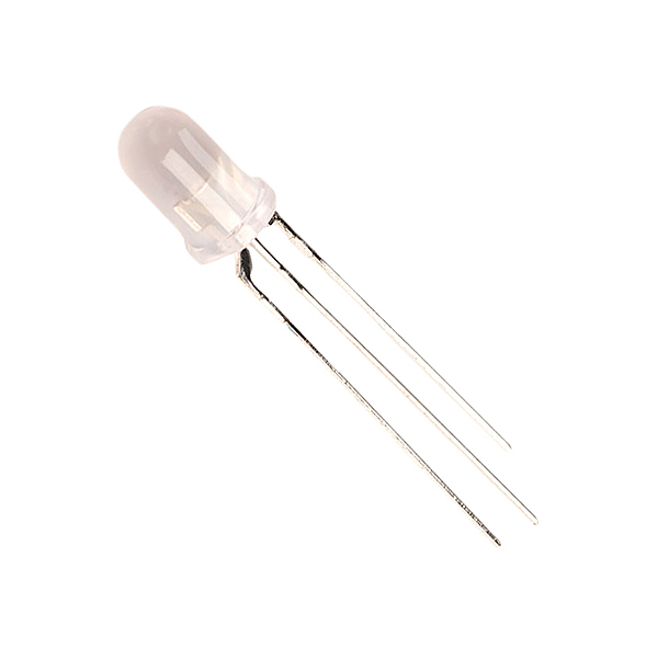 LED BICOLOR 5MM VERDE/ROJO 3PIN 1000/2800mcd