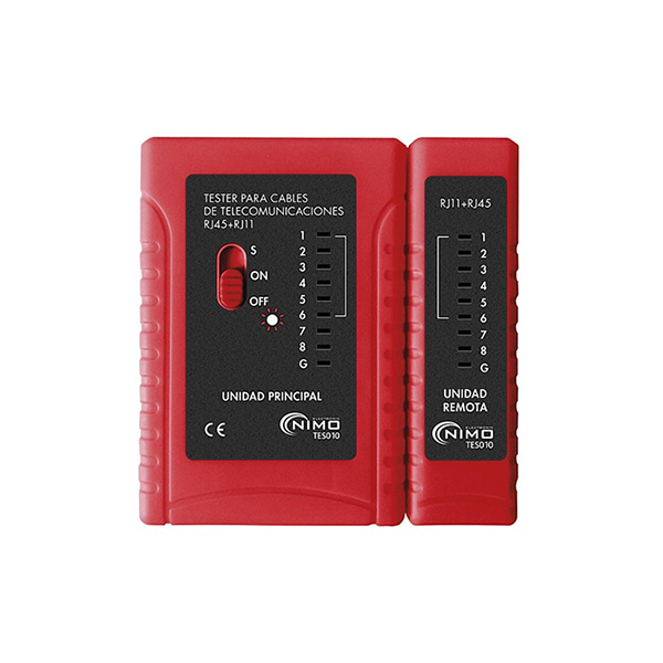 TESTER DE CABLES RJ11 / RJ12 / RJ45 TES010