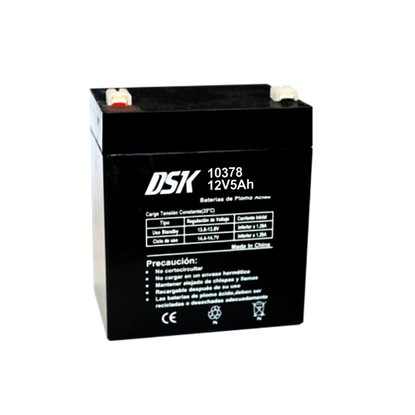 Bateria 12V 5,0 Amp Plomo AGM