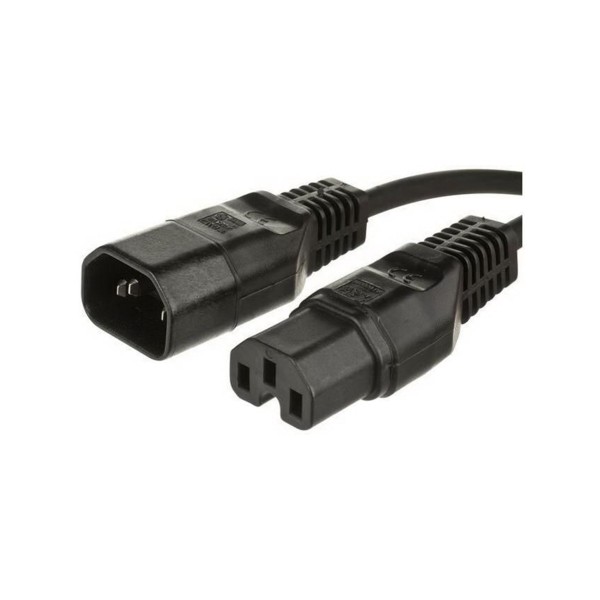 Cable alimentación C14 a C15 negro 2mts