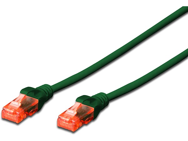 Latiguillo Cat6 UTP 0,5mts VERDE Cu