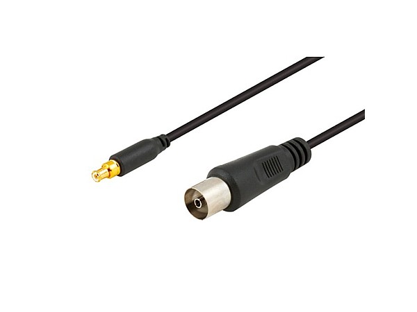 Cable de Antena TV MCX Macho /TV Hembra 12cm