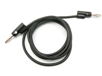 LATIGUILLO BANANA 4mm Macho/Macho NEGRO 1MT