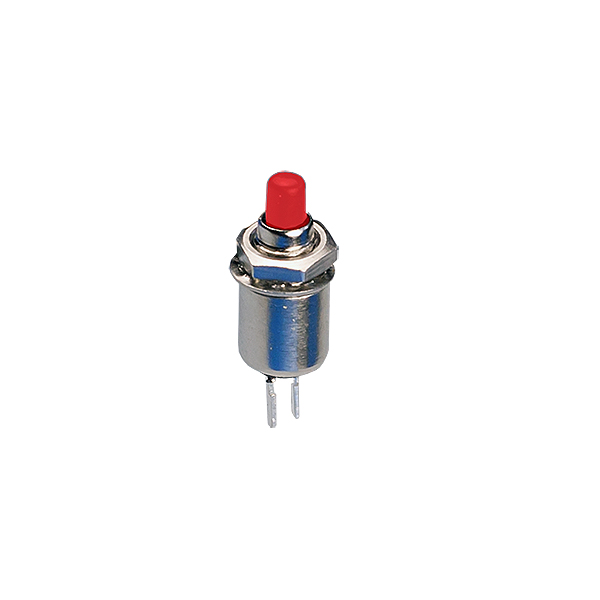 PULSADOR OFF-(ON) 0,5A/250V PCB M5Ø Rojo