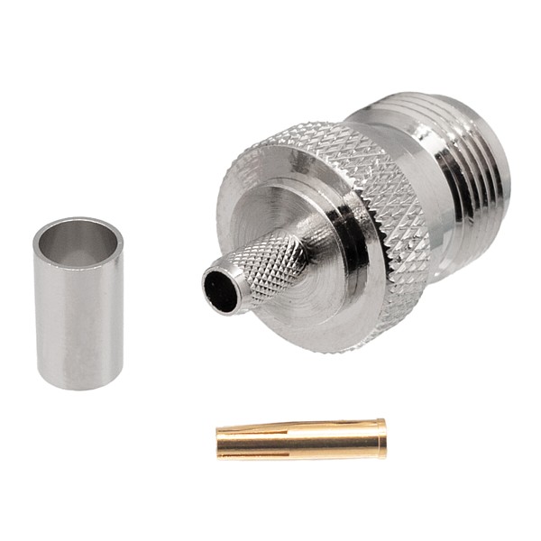Conector N Hembra RG223 Crimpar