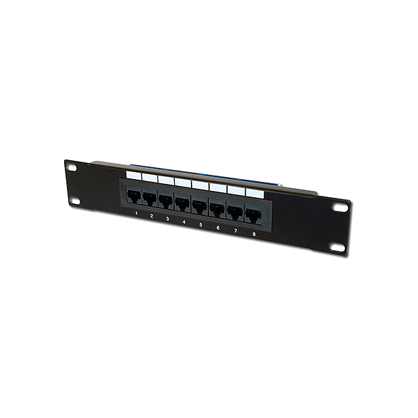 Panel de 10" 8 puertos RJ45 CAT-5e DN-91508U