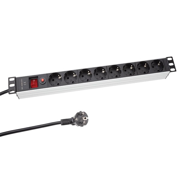 EBP08PDU-G REGLETA ELECTRICA 8 TOMAS RACK 19"