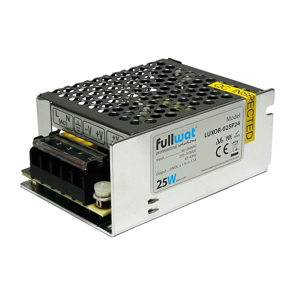 LUXOR-025P24 FUENTE CONMUTADA 24VDC 25W