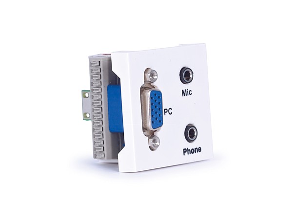 Panel de conexión VGA, micrófono y auriculares WP-52JVJ
