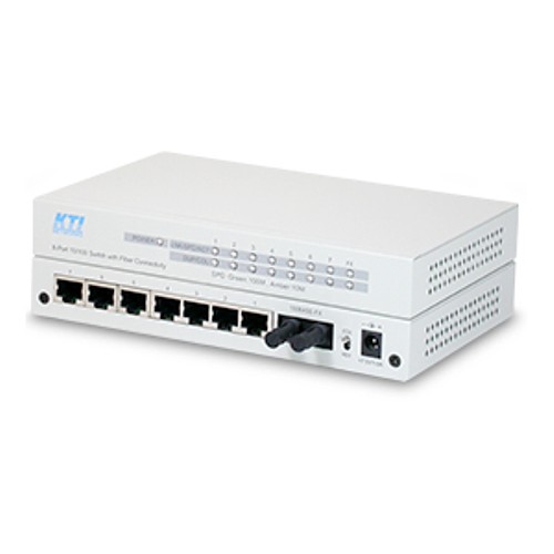 KTI KS-108F VER.C SWITCH 7-Port 10/100 L2 con 1-PORT 100BASE-FX
