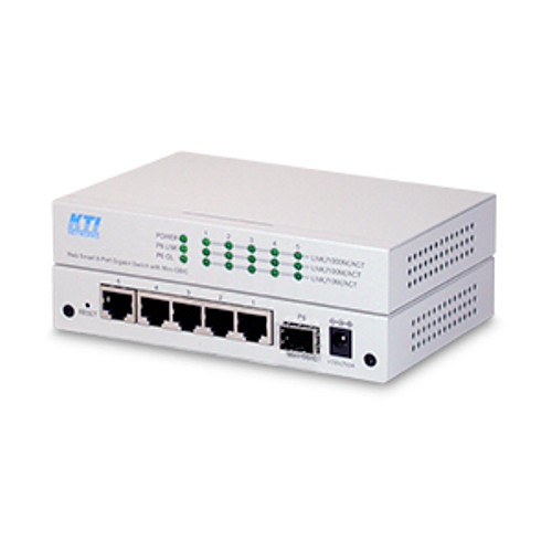 KTI KGS-510F Ver.C Switch Gigabit 6P.con un puerto GbE SFP